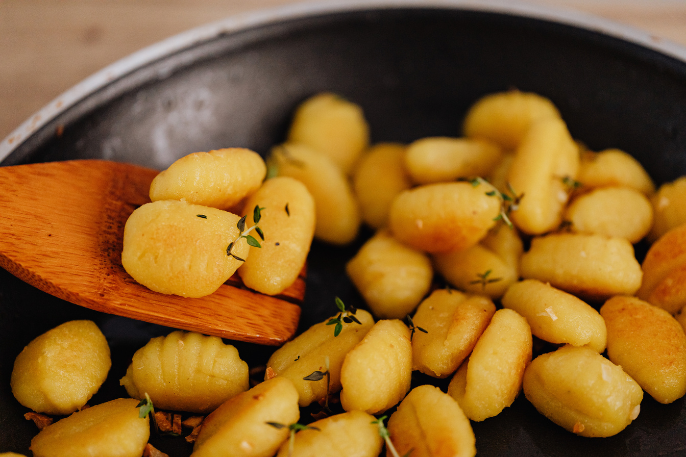 A Close-up Shot of a Gnocchi